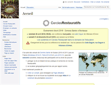 Tablet Screenshot of cerclesrestauratifs.org
